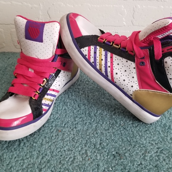 k swiss high top tennis shoes